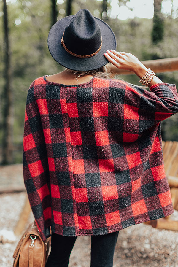 Pumpkin Spice Mornings Buffalo Check Top Image - 4