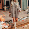 Flirty Babe Cheetah Print Tunic Dress in Iced Latte Image - 1