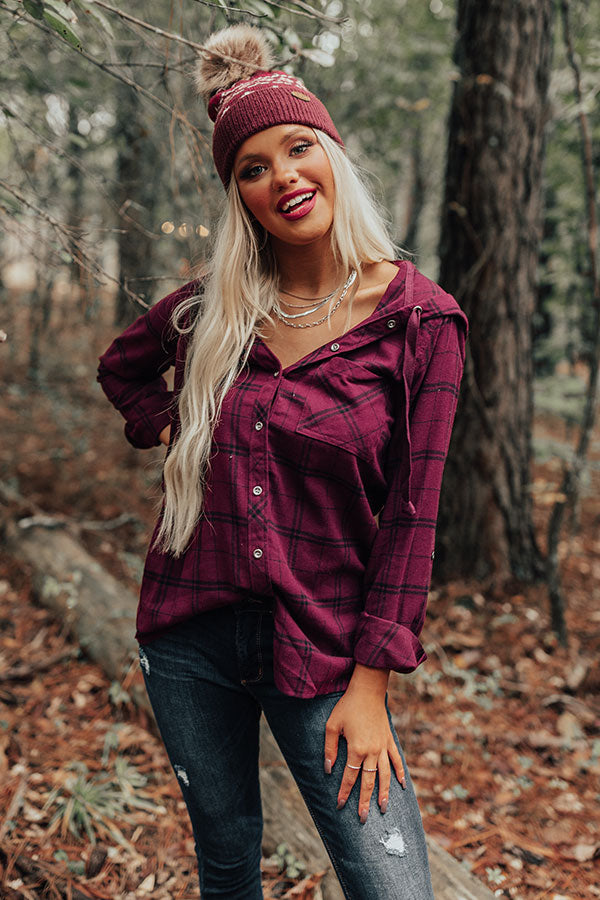 Seattle Breeze Stripe Shift Top in Vineyard Grape Image - 1