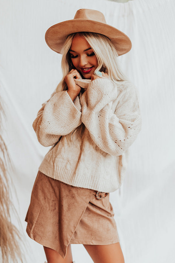 Cozy Mindset Sweater In Light Beige Image - 4