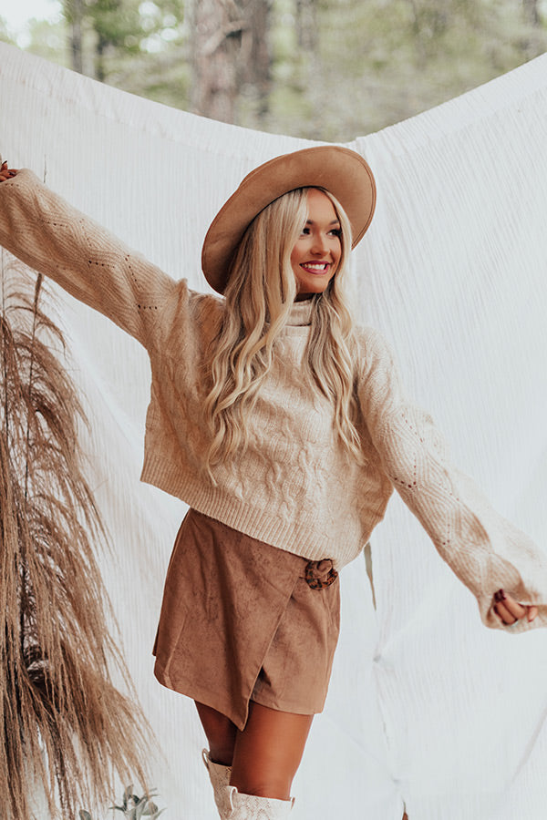 Cozy Mindset Sweater In Light Beige Image - 2