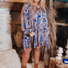 Soho Swooning Paisley Shift Dress In Blue Curves Image - 1