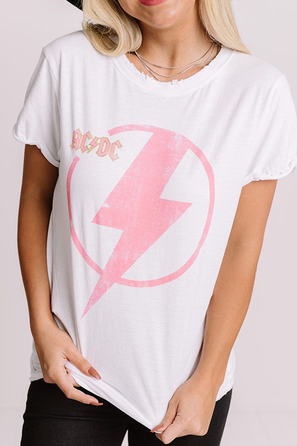 AC/DC Bolt Roll Up Tee – Impressions Online Boutique