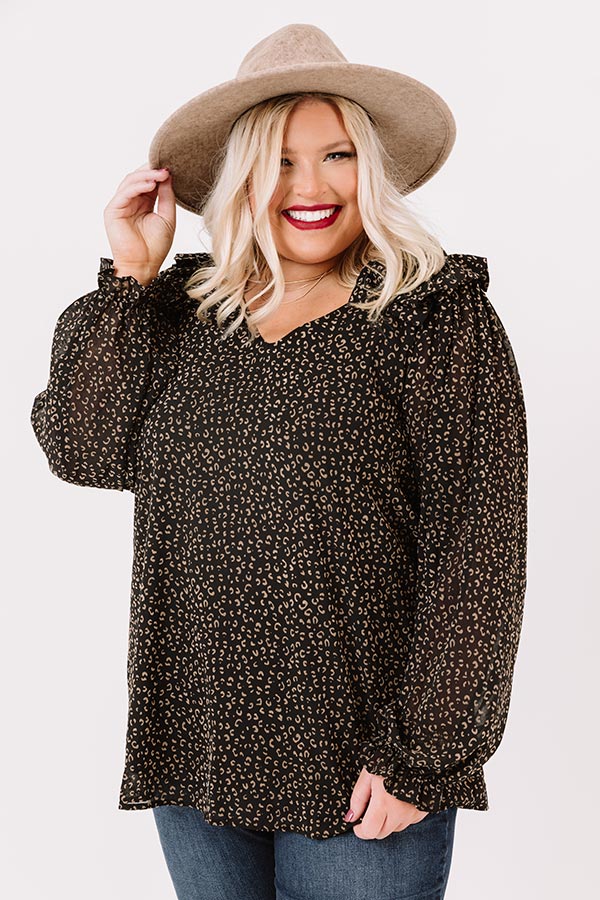 Lighting Candles Shift Top In Black   Curves Image - 3