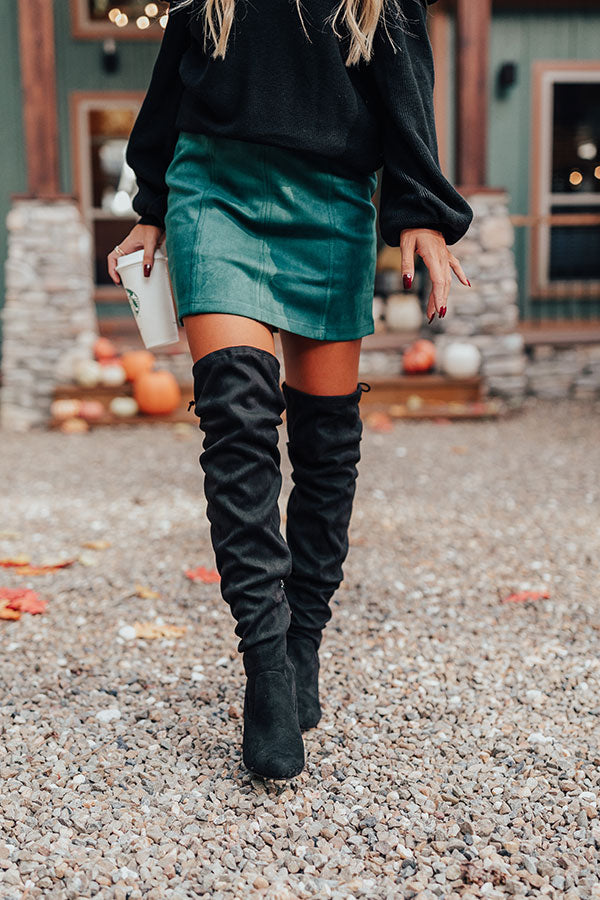 The Ellorie Faux Suede Thigh High Boot