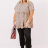 Love Sparks Cheetah Print Shift Top In Iced Latte   Curves Image - 1