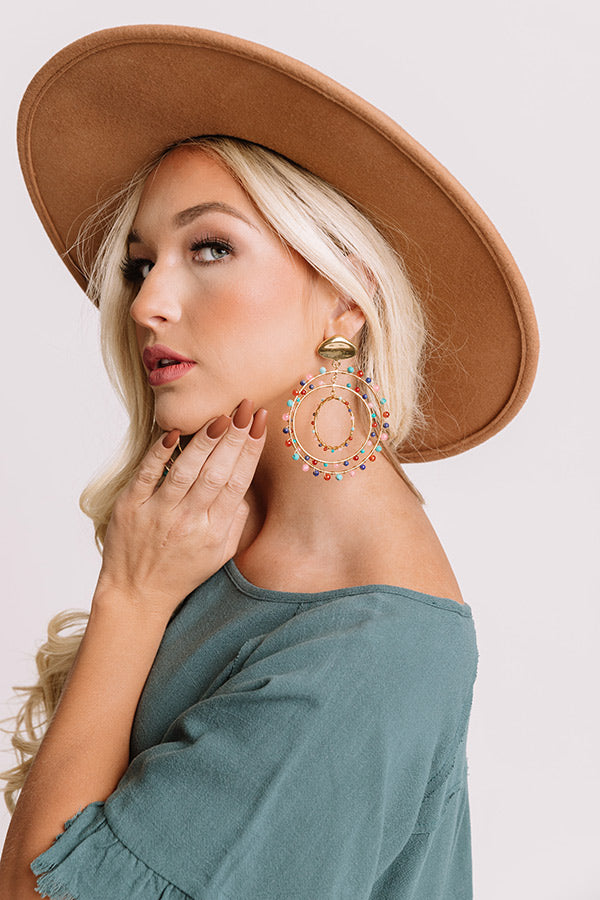 Maria Semi Precious Earrings in Multi Image - 1