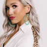 Maria Semi Precious Earrings in Turquoise Image - 1
