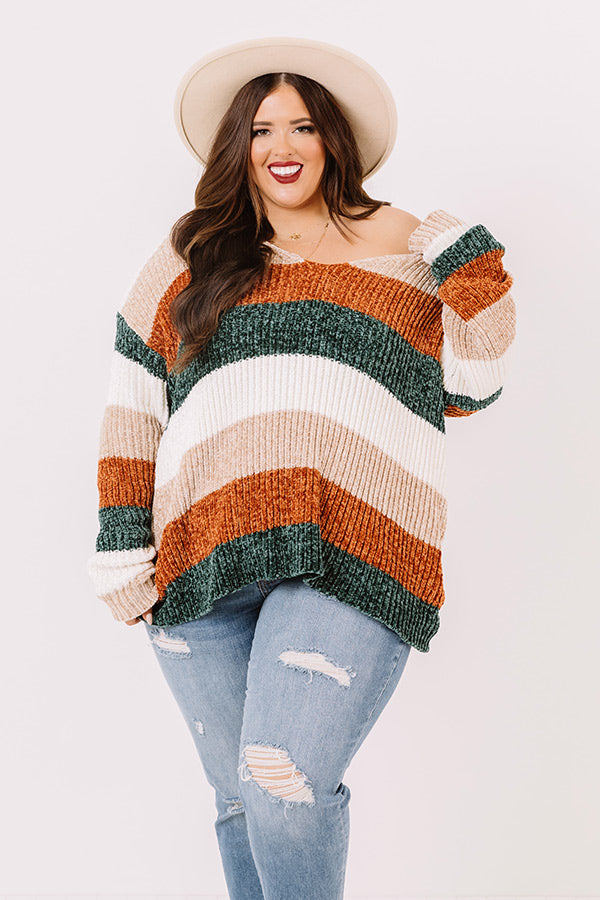 London Snuggles Chenille Sweater   Curves Image - 3