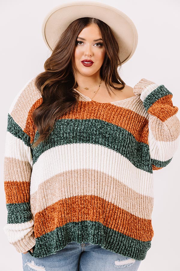 London Snuggles Chenille Sweater   Curves Image - 4
