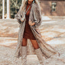 Bombshell Material Snake Print Duster in Brown Image - 1