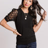 Half Past Noon Knit Top In Black Image - 1