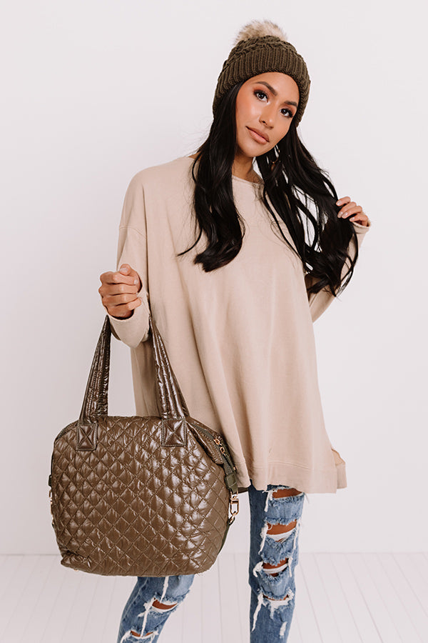 Moving On Up Sweatshirt In Beige Image - 3