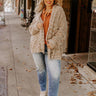 Pumpkin Patch Cozy Knit Cardigan In Warm Taupe Curves Image - 1