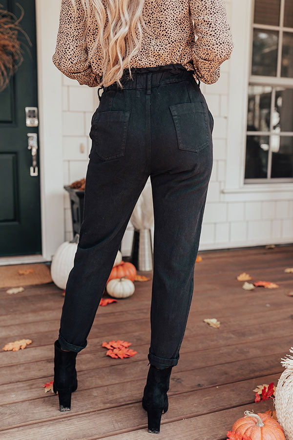The Levy High Waist Pants In Black • Impressions Online Boutique