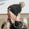 Cozy Mood Fleece Lined Beanie in Black Image - 1