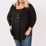 Vivid Autumn Shift Top In Black Curves Image - 1