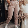 The Levy High Waist Pants In Light Rustic Rose Image - 1