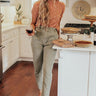 The Levy High Waist Pants In Sage Image - 1
