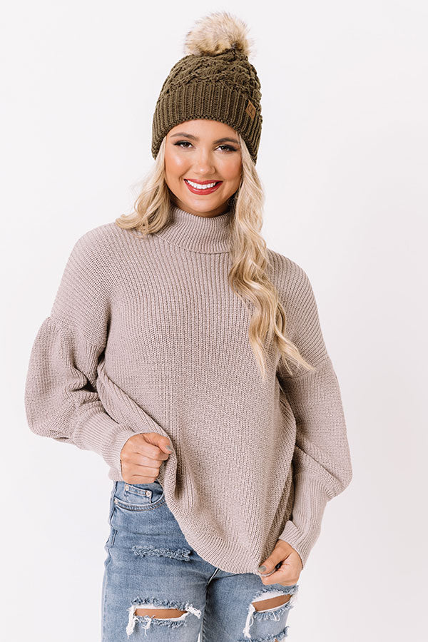 Berkshires Bound Knit Sweater In Taupe Image - 4