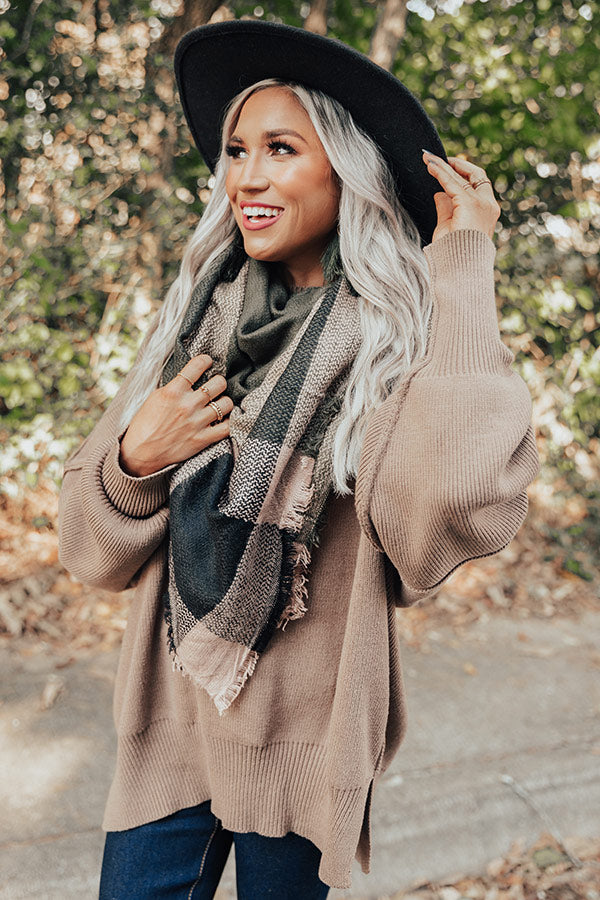 Wrapped In Cozy Blanket Scarf Image - 1