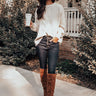 Double Shot Of Espresso Knit Sweater in Ivory Image - 1