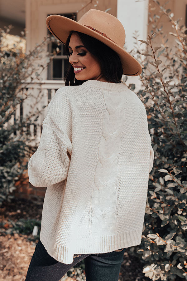 Double Shot Of Espresso Knit Sweater in Ivory Image - 4