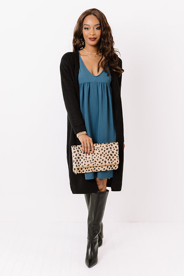 Charming Pose Babydoll Dress In Teal Image - 1