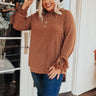Winter Weather Shift Top In Camel Curves Image - 1