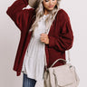 Dear Autumn Cardigan In Wine Image - 1
