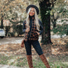 Autumn Hugs Plaid Vest In Cinnamon Image - 1