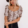 Ready To Role Snake Print Top Image - 1