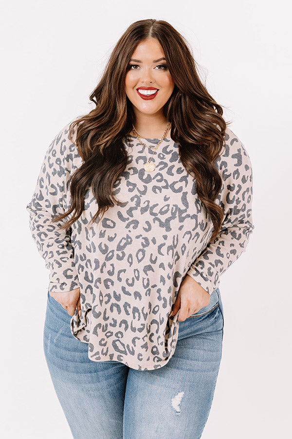 Stay Near Leopard Top  Curves