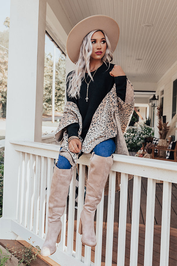 Turn The Page Knit Sweater In Black Image - 4