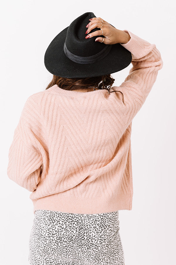 Merlot Please Shift Sweater In Pink Image - 4