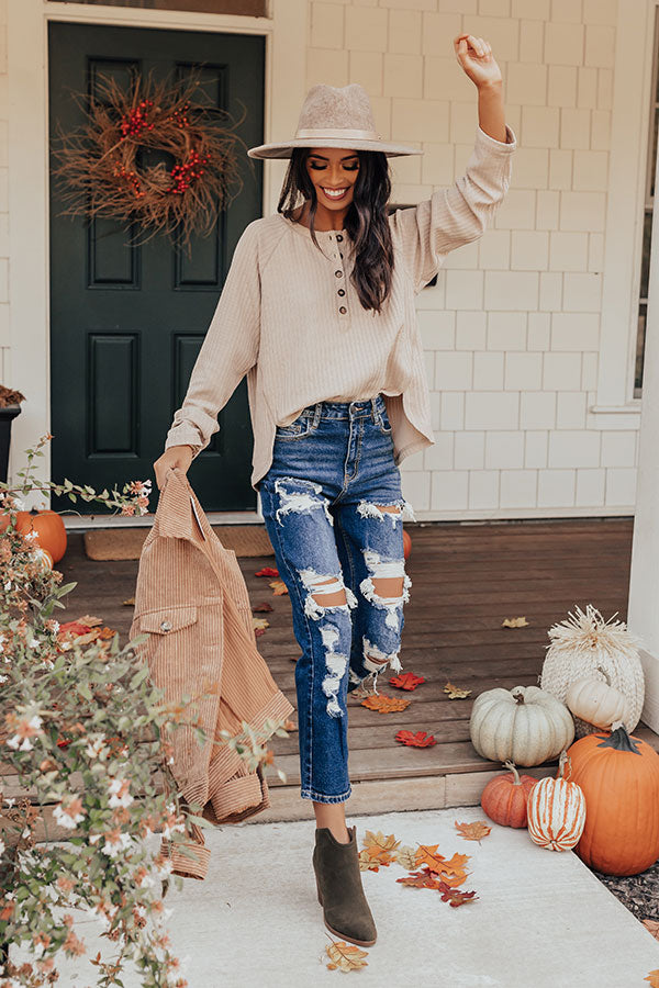 Highest Hope Shift Top In Iced Latte Image - 4