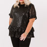 Counting Down To Kisses Sequin Top In Black   Curves Image - 1