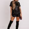 Counting Down To Kisses Sequin Top In Black Image - 1