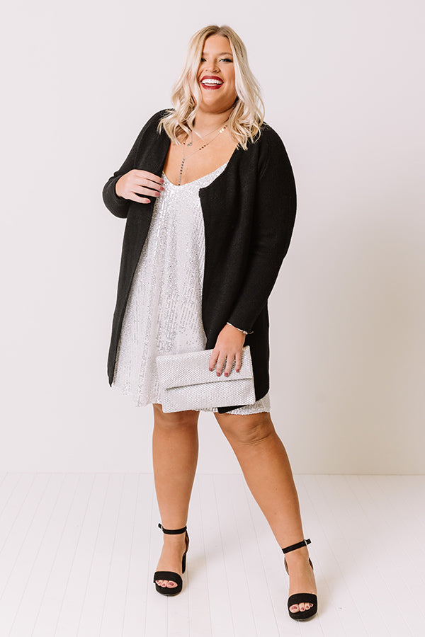 Sips Of Chardonnay Sequin Shift Dress  Curves Image - 1