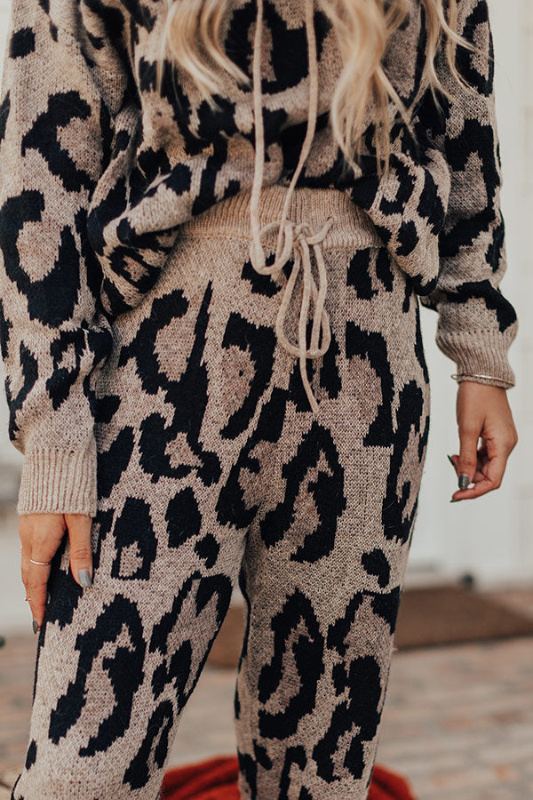 Cozy Coasting Leopard Joggers Image - 3