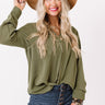 Selfless Love Shift Top In Olive Image - 1
