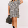 Swoon And Sway Leopard Shift Dress Ivory   Curves Image - 1