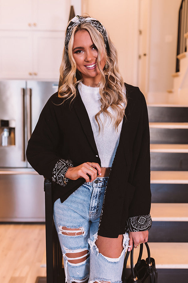 Tour Du Jour Blazer In Black Image - 2