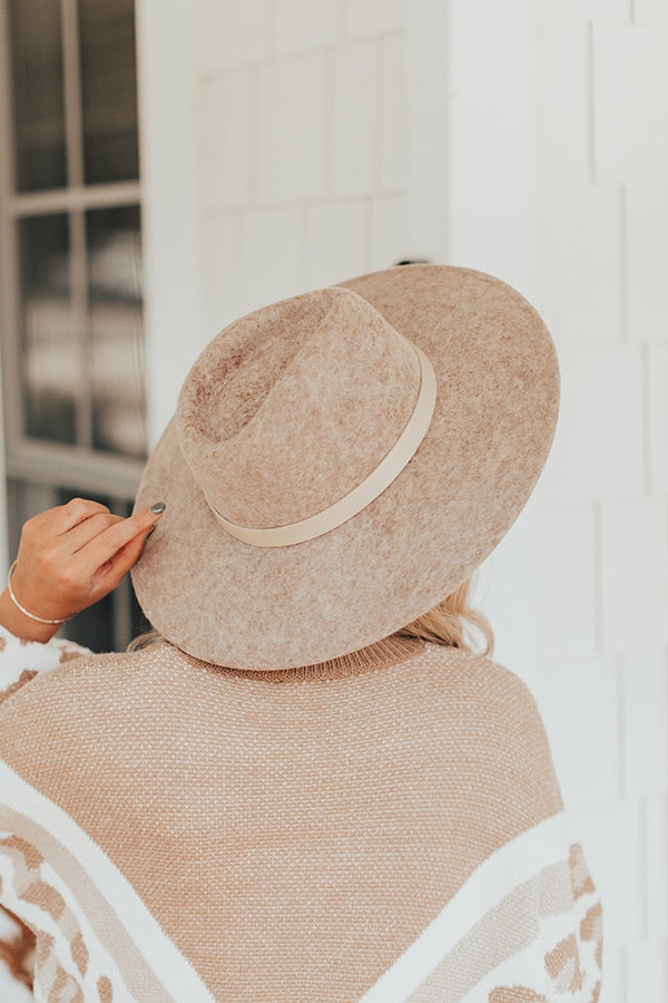 Hidden Trail Wool Fedora in Taupe Image - 3