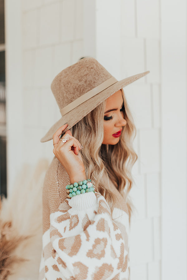 Hidden Trail Wool Fedora in Taupe Image - 1