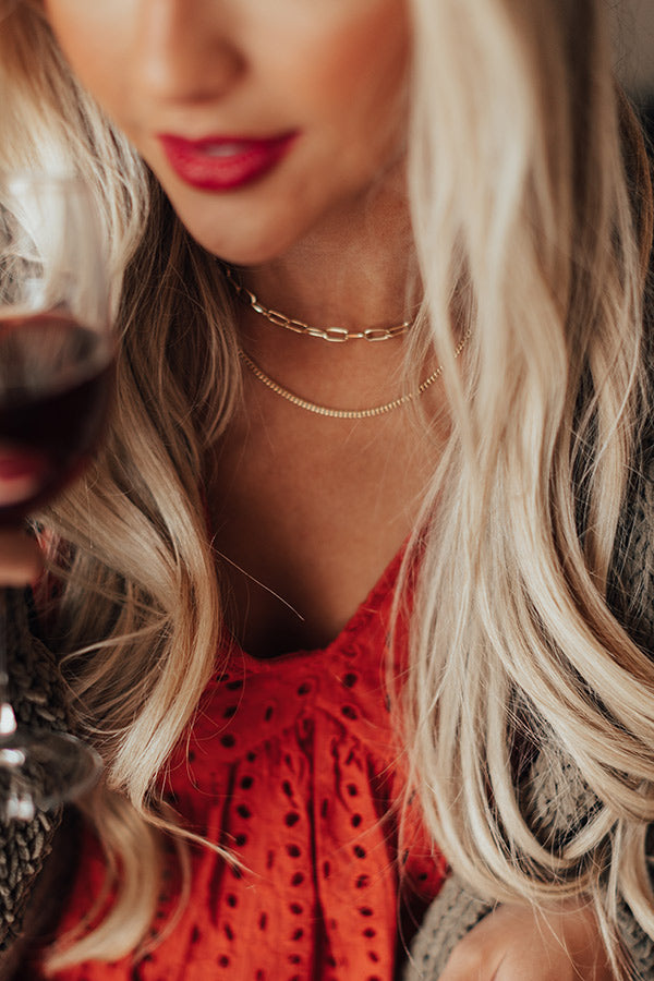 Martini Twinkle Layered Necklace Image - 2