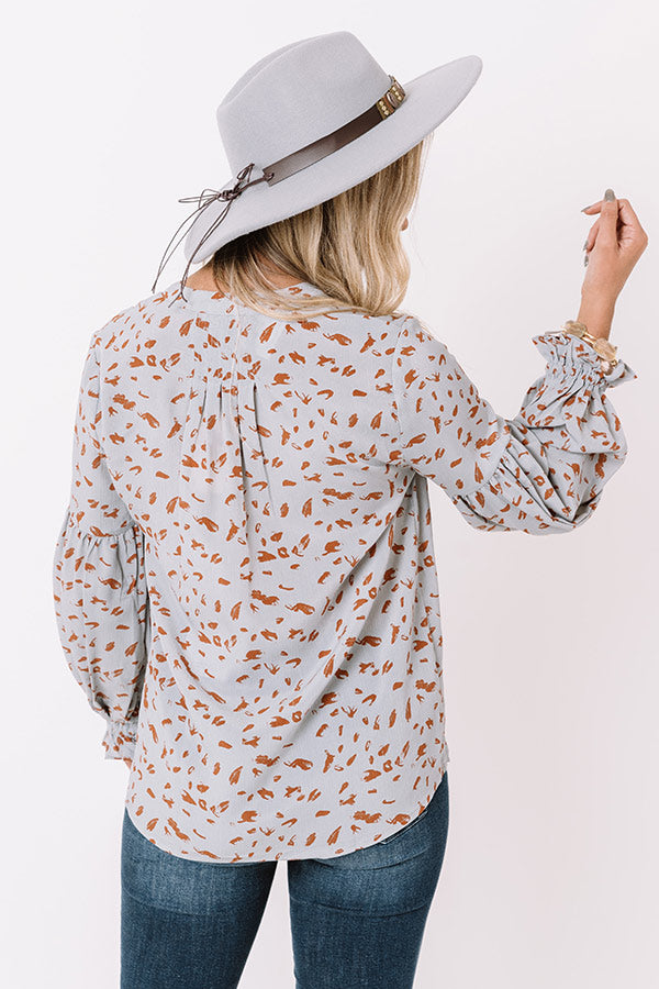 Love In Tribeca Shift Top In Airy Blue Image - 4