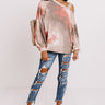 Evening Chill Tie Dye Sweater In Pink Image - 1