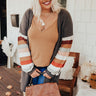 Hayride Happiness Cardigan In Charcoal Curves Image - 1
