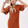 Highway To Happy Shift Dress In Rust Image - 1